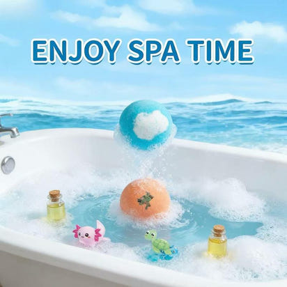 Kiddly Shower Kit: Fizzing Bath Bombs with Hidden Toys