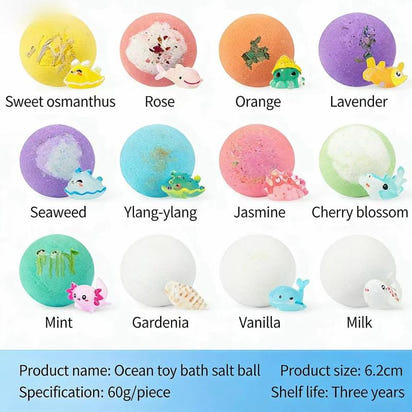 Kiddly Shower Kit: Fizzing Bath Bombs with Hidden Toys