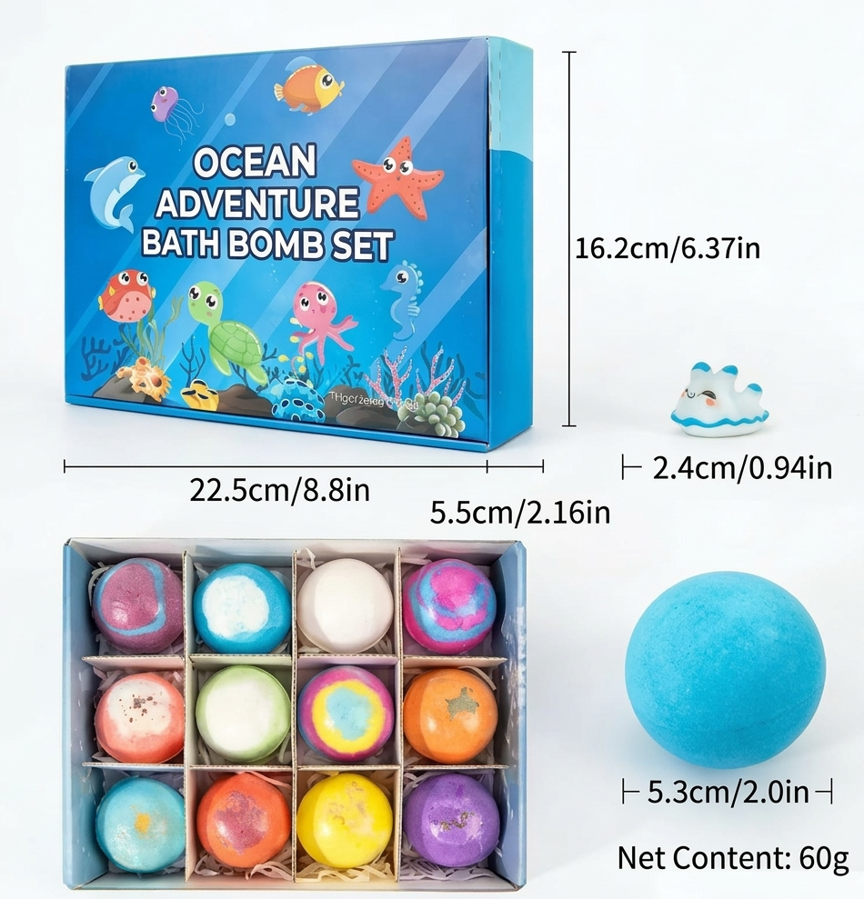 Kiddly Shower Kit: Fizzing Bath Bombs with Hidden Toys