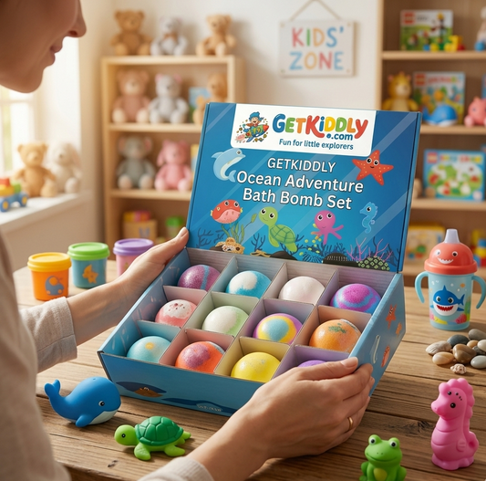 Kiddly Shower Kit: Fizzing Bath Bombs with Hidden Toys